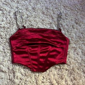 Gorgeous red corset top